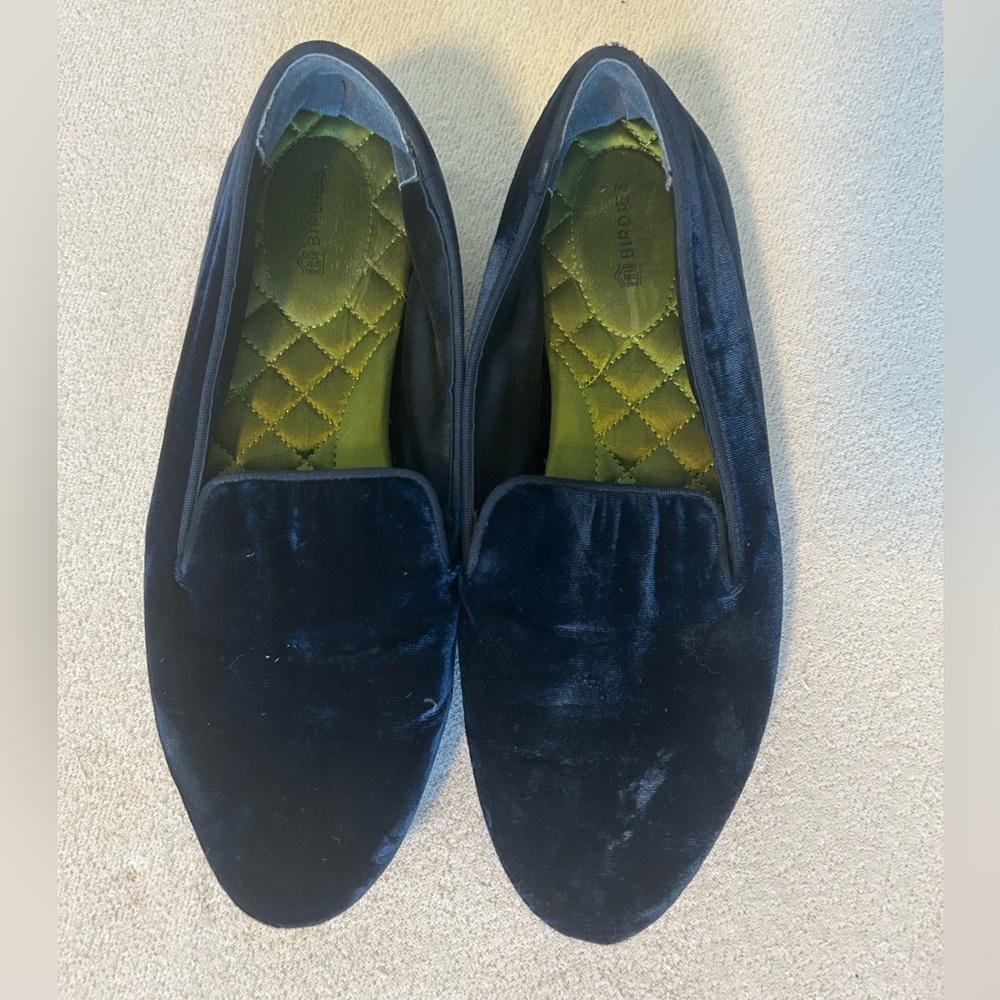 Birdies Blue Flats Slip-On Loafers